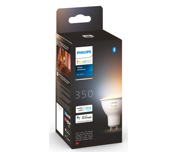 Philips Hue White ambiance Inteligentna Żarówka GU10 - 693572 - zdjęcie 3